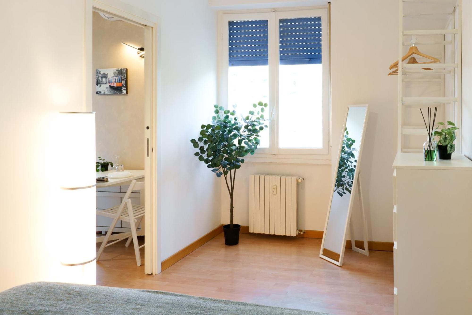 Apartament 2Min Metro Rossa-20Min San Siro-Ac-Parcheggi Mediolan Zewnętrze zdjęcie